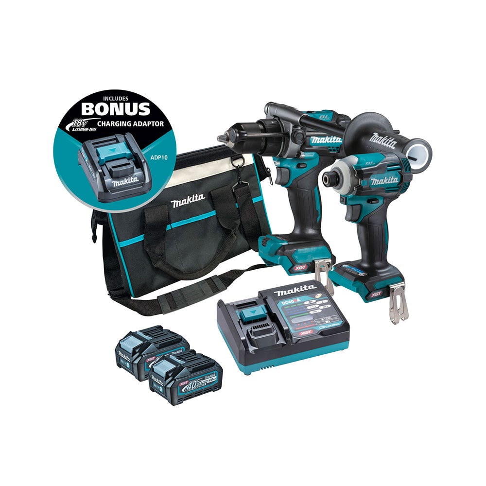 Combo 2 piece Cordless 40V Max Makita  DK0114G201 40022719 DK0114G201