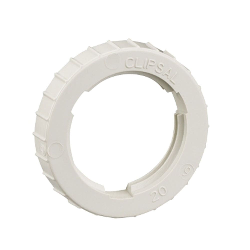PVC Conduit Lock Ring Grey Threaded 20mm 292061 CLI260/20GY