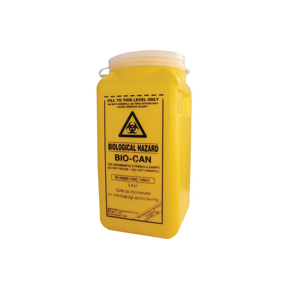 Container Sharps 1.4L Disposable 90060062 SHARPS1.4 NLA