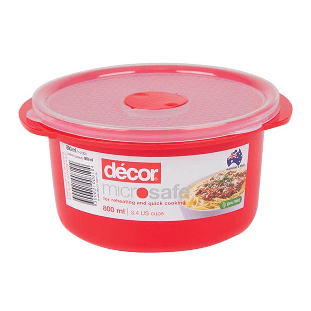 Red Food storage container Round 800ml 36021827 141300-004