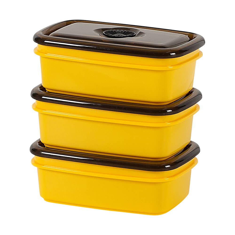 Reusable Crib Container Set 3 Pk 350ml Yellow 40034318 RX11L103
