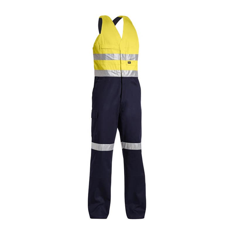 BAB0359T Hi-Vis Action Back Taped Coveralls 310gsm Yellow/Navy 102R_36001139_BAB0359T_TT01R02