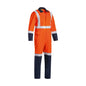 Coveralls Cotton Drill 190gsm Taped TTMC-W Orange/Navy 102R 40013369 BC6029T TT02R02