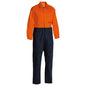 Coverall MNS BW L/S Drill Bisley 87 ST Orange/Navy 40026548 BC6357 TT02S87