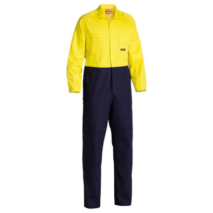 Coverall MNS BW L/S Drill Bisley 87 STYellow/Navy BC6357_TT01S87_40026524_BC6357_TT01S87