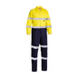 Coverall L/S Cotton Drill 3m Tape 310gsm Yellow/Navy 102R Bisley_40026719_BC6357T_TT01R02