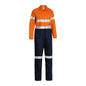 BC6719TW Hi-Vis Cotton Drill Taped Coveralls 190gsm Orange/Navy 102R_90012457_BC6719TW_TT02R02