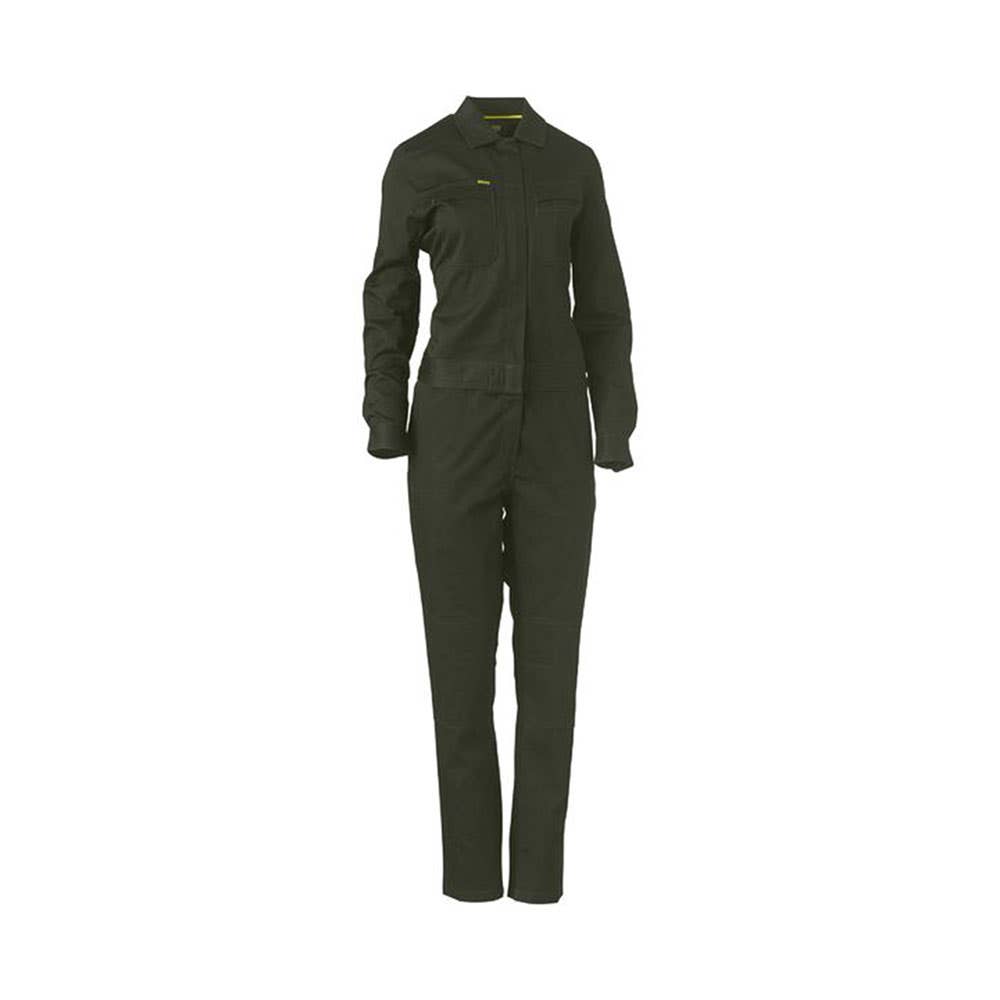Coveralls Womens Cotton Drill Bisley 10 Olive BCL6065 BOLV10 40022130 BCL6065 BOLV10