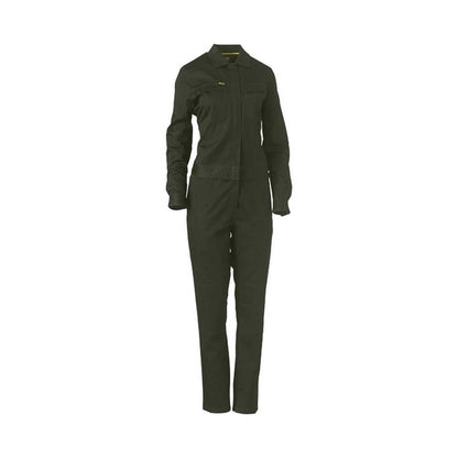 Coveralls Womens Cotton Drill Bisley 10 Olive BCL6065 BOLV10 40022130 BCL6065 BOLV10