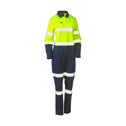 Coverall Womens Cotton 240gsm Tape Y/N 10 + BUMA Logo 35002364 BUMA BCL6066T TT0110