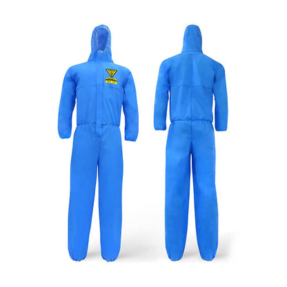 D300 Type 5/6 Cat III SMS Disposable Coveralls Blue D300