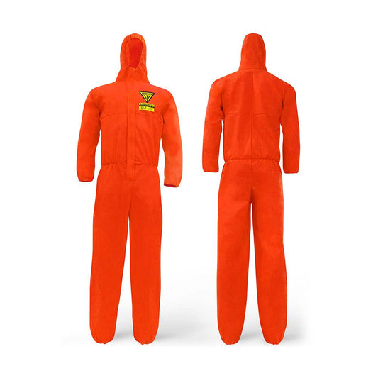 D320 Type 5/6 Cat III SMS Disposable Coveralls Orange D320