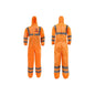 DMPHVR16 Type 5/6 Microporous HST Disposable Coveralls with Reflective Tape Orange DMPHVR16