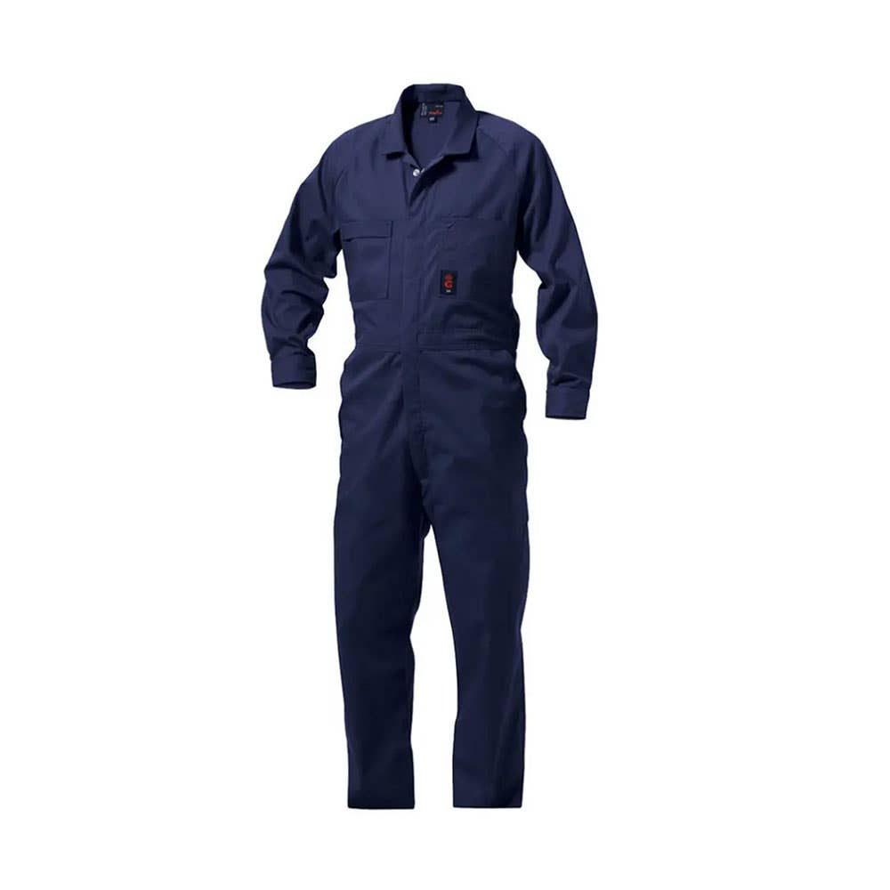 Coveralls Poly/Cotton Drill Lightweight 220gsm Navy 102R King Gee 90011080 K01190-NAV-102R