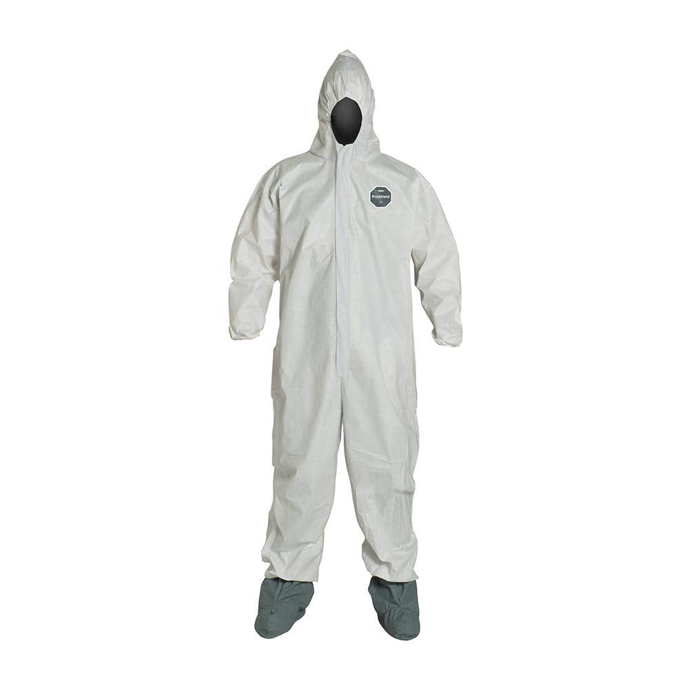 ProShield&reg; 60 Coveralls With Hood & Boots White D15519