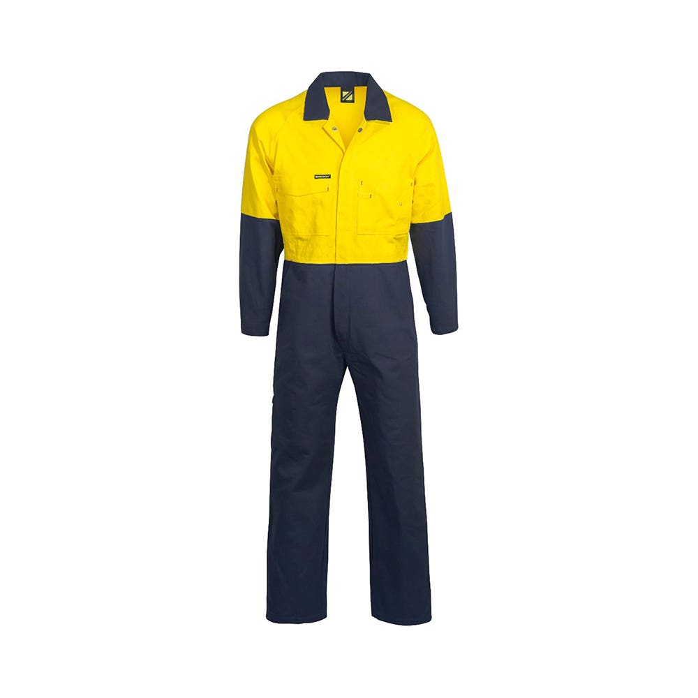 Coveralls HI VIS POLY/COTTON 127R Yellow/Navy 40051700 WC3059 Y/N 127R