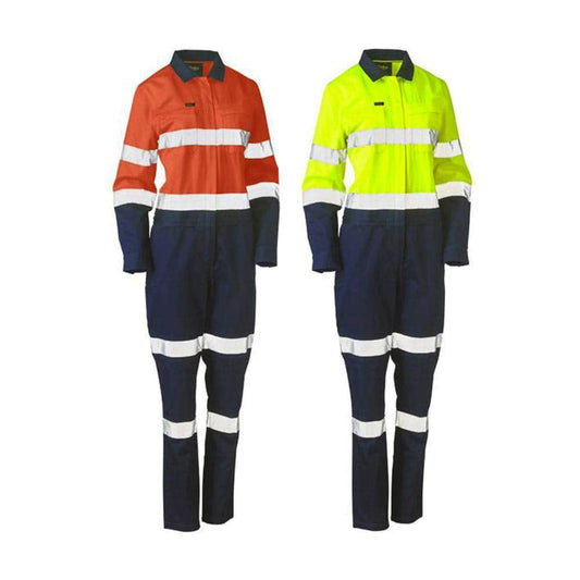 BCL6066T Women's Hi-Vis Taped Coveralls with Waist Zip Opening Metso METBCL6066T