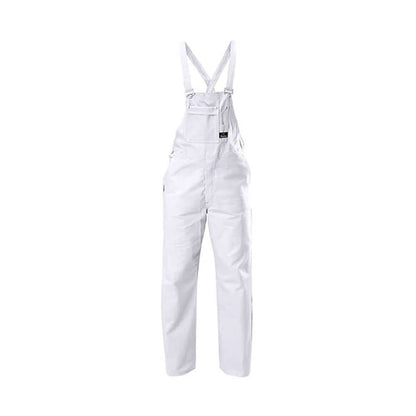 Overalls Cotton Bib + Brace Heavyweight 310gsm White 112R Yakka 79018230 Y01010-WHT-112R