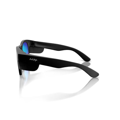Glasses Cruisers Matte Black Frame/Mirror Blue Polarised Lens Cruisers SafeStyle   CRMBBP100