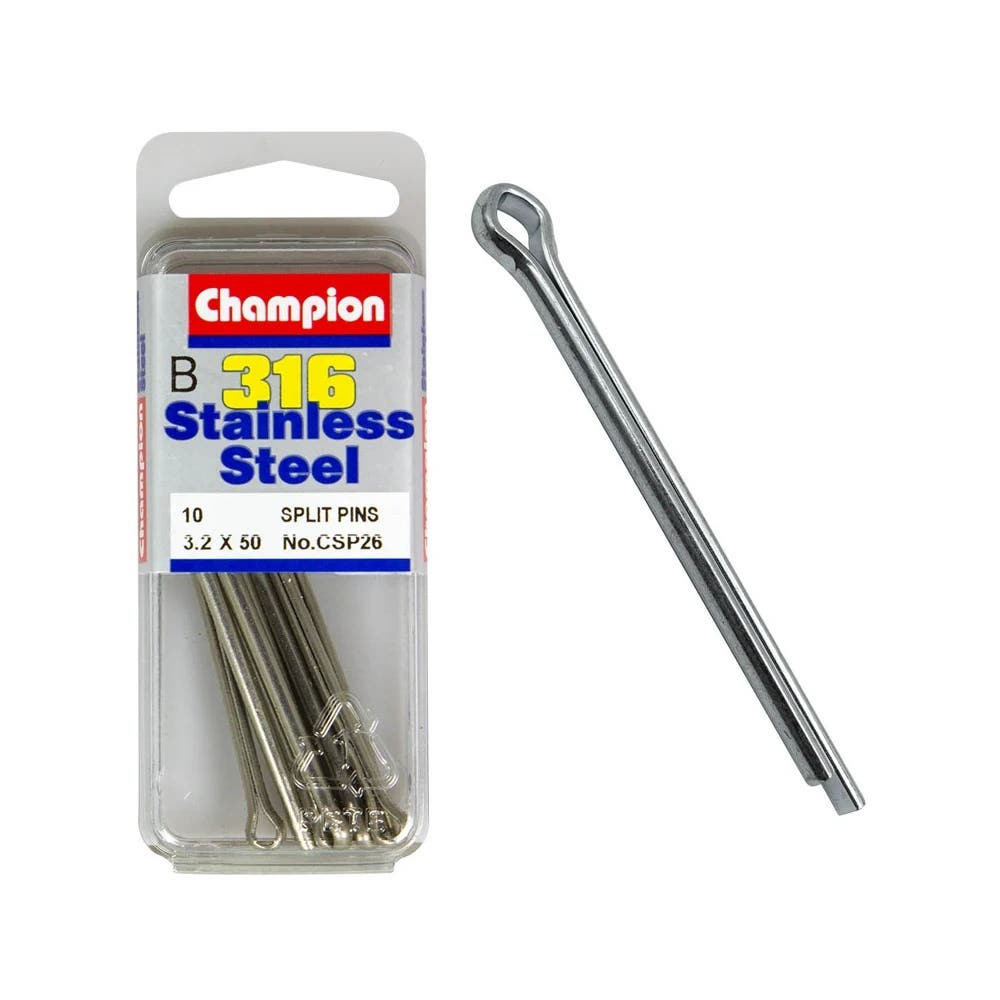 Pin Split 316 Stainless Steel 3.2 x 50mm Blister Pack_60039781_CSP26