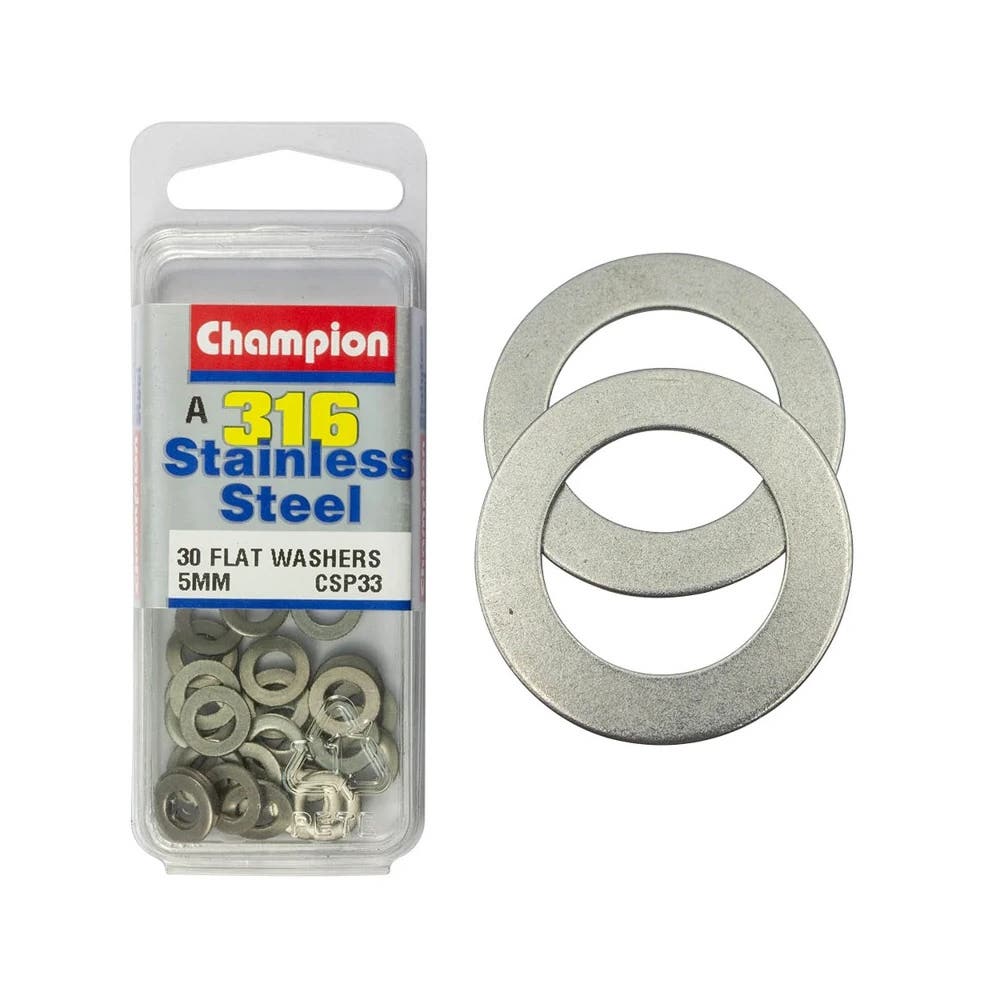 Washer Flat 316 Stainless Steel 5mm Blister Pack_60039788_CSP33