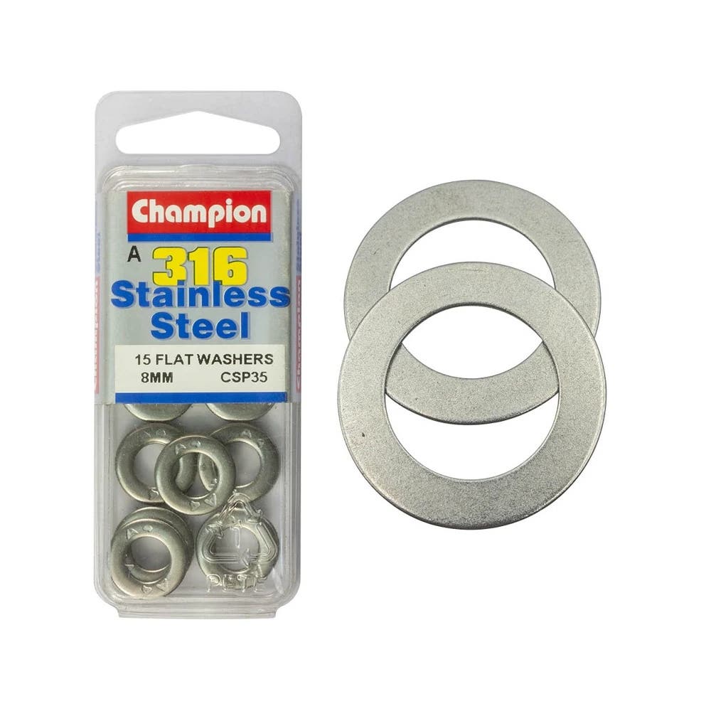 Washer Flat 316 Stainless Steel 8mm Blister Pack_60039790_CSP35