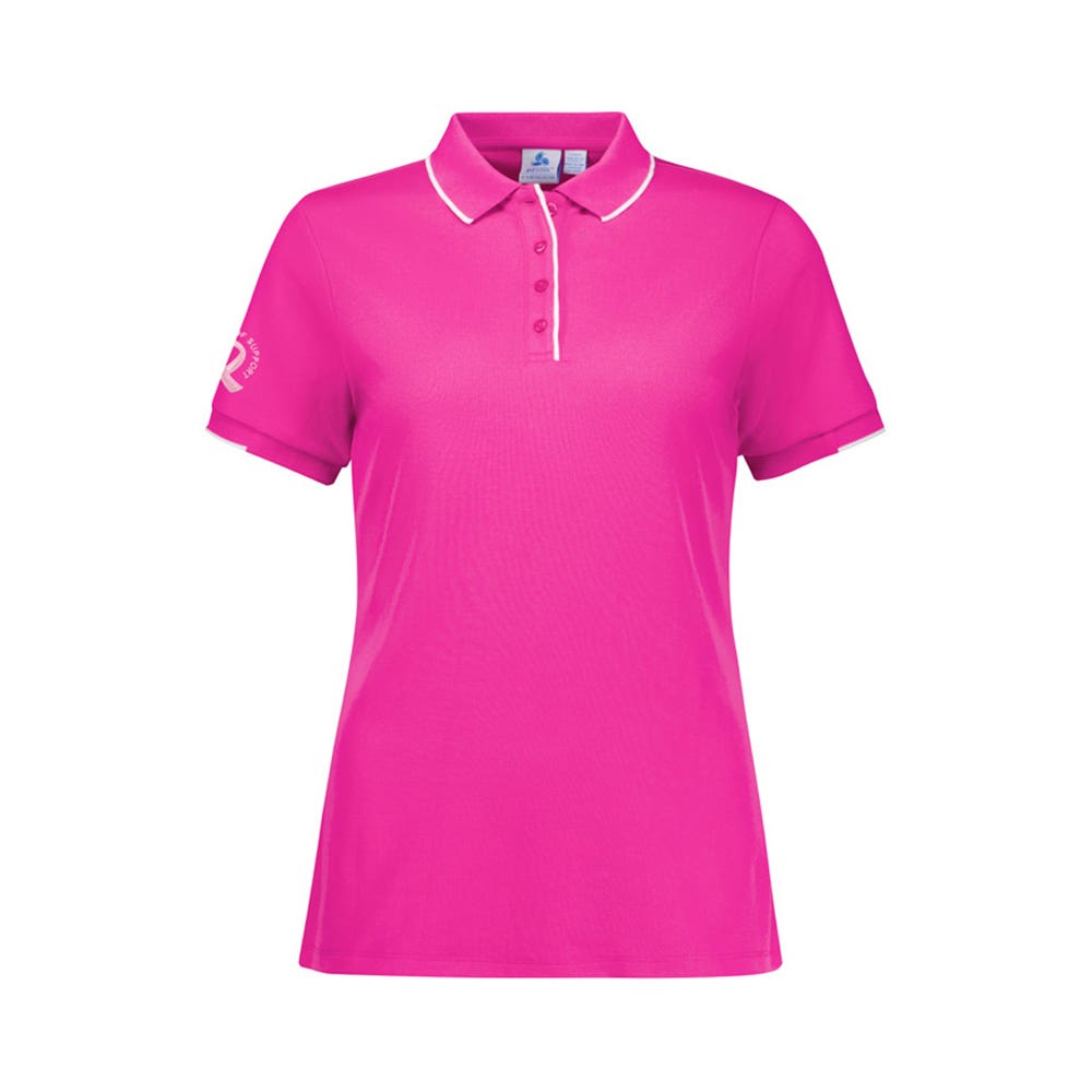 CST313LS Ladies NBCF S/S Poly/Cotton 185gsm Pink Polo Biz Care CST313LS