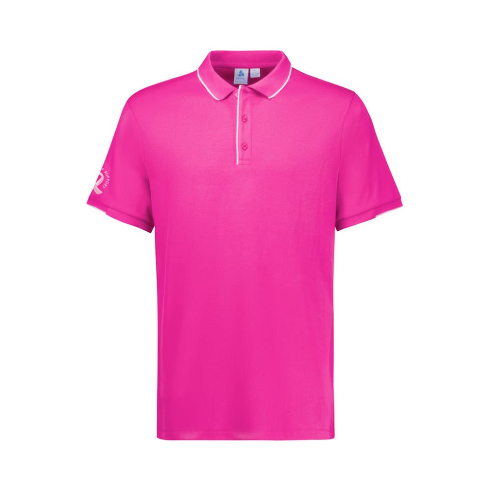 CST313MS NBCF S/S Poly/Cotton 185gsm Pink Polo Biz Care CST313MS