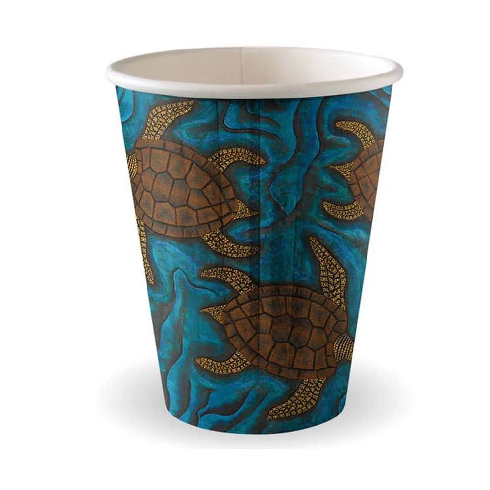 Double Wall Disposable Cup Indigenous Design 390ml 12oz 1,000 Pk 548367 BC-12DW-CCAB
