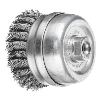 Wire Cup Brush Steel Twist Knot 8500rpm 80mm x 14mm Pferd 10330001 43306001