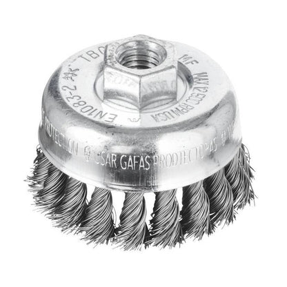 Brush Cup Wire Steel Twist Knot 12500rpm 65mm x 14mm Pferd 92668023 43305002