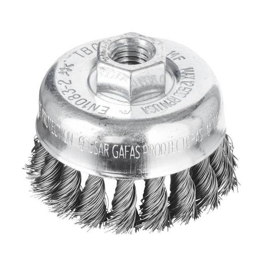Brush Cup Wire Steel Twist Knot 12500rpm 65mm x 14mm Pferd 92668023 43305002