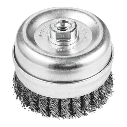 Brush Cup Wire Steel Twist Knot 1 Row 8500rpm 100mm x 14mm Pferd 92668027 43308001