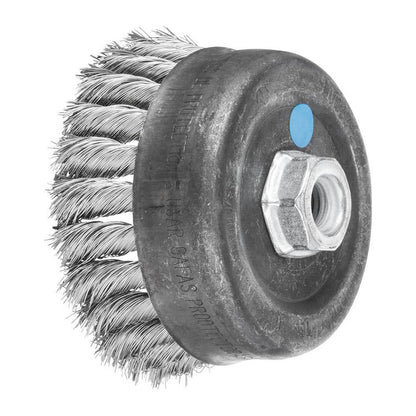 Wire Cup Brush SS Twist Knot 1 Row 8500rpm 100 x 14mm Thread Pferd 92668032 43308033