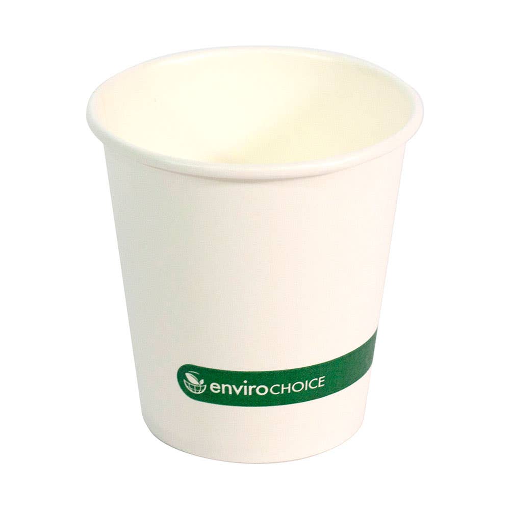 Cup Compostable Recyclable Single Wall Drink 180mlWhite EC-DC0552 40036877 EC-DC0552