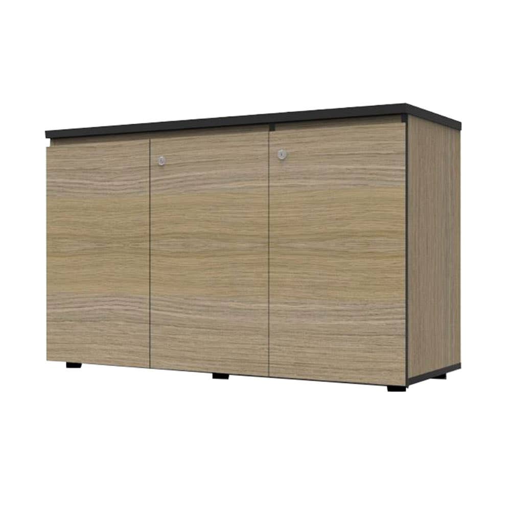 Deluxe Swing Cupboard 3 Door Natural Oak 1,200 x 450 x 730mm_40045063_IFSD1245 NO