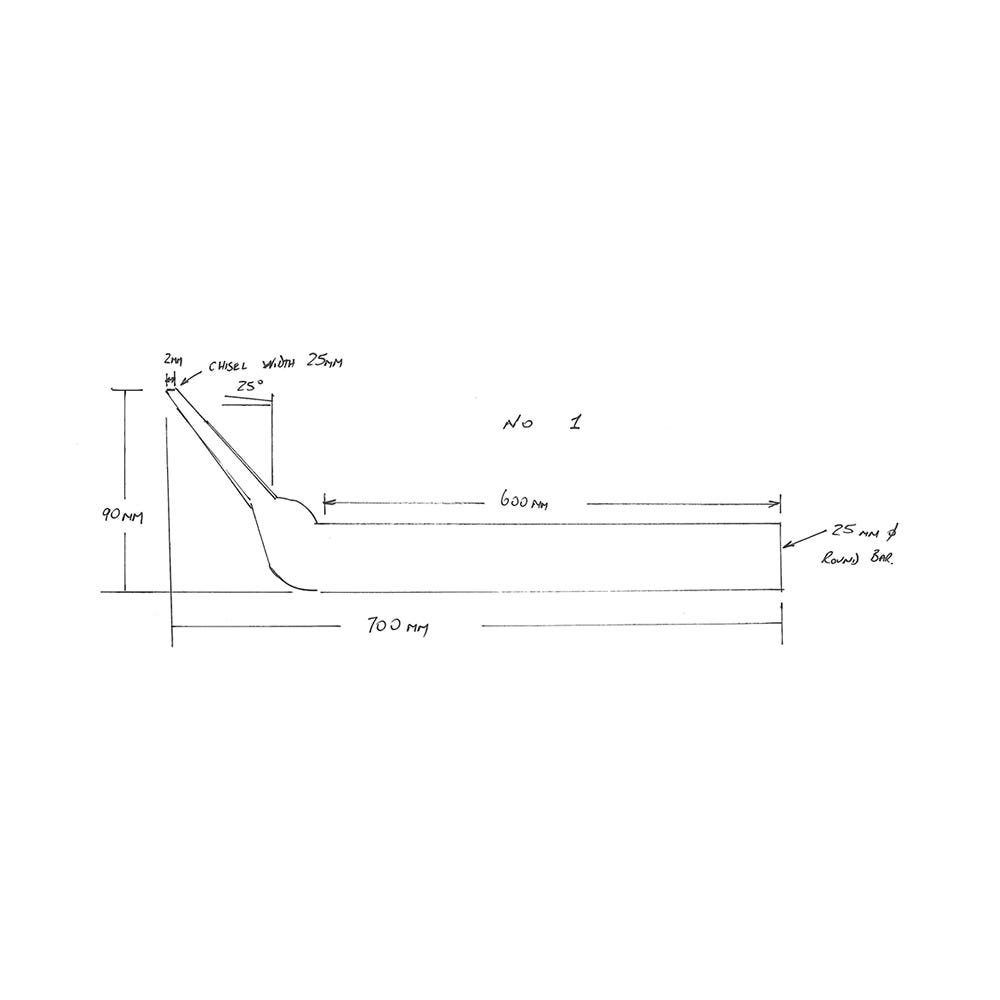 Bar Aligning Custom Hardened Steel 25 X 700mm 40061550 CT3320-10