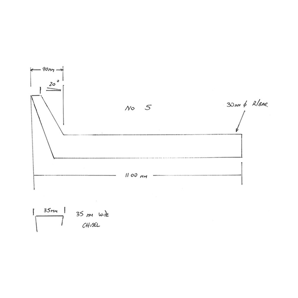 Bar Aligning Custom Hardened Steel 30 X 1100 X 35mm 40061559 CT3320-15