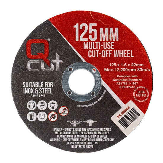 Cut-Off Disc Multi-Purpose Flat 125 x 1.6mm – ATOM