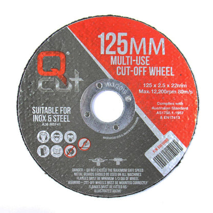 Cut-Off Disc Multi-Purpose Flat 125 x 2.5mm 65010060 CD125A2.5