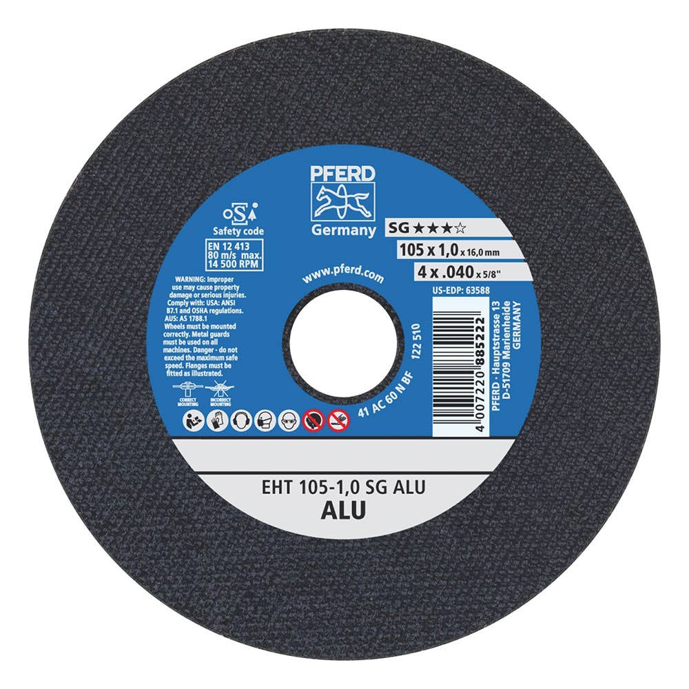 Wheel Cut Off Aluminium 100 x 1 x 16mm EHT100 1.0 A60N SG ALU Pferd 141878 61339430