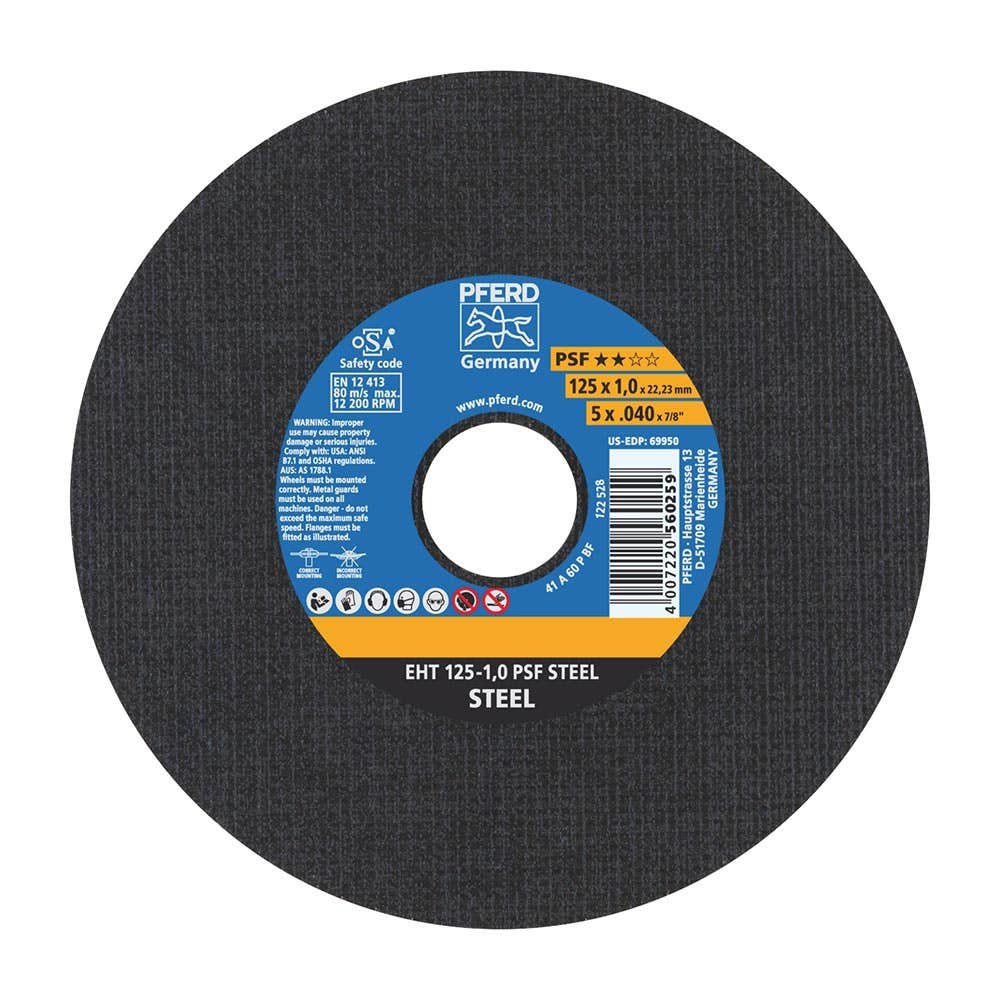 PS-Forte Steel 125mm Flat Ultra Thin Cut-Off Discs 32000558 61719010
