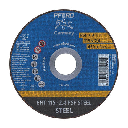 Wheel Cut Off Metal 115 X 2.4 X 16mm EHT 115 2.4 A46 P PSF Pferd 92608082 61730026