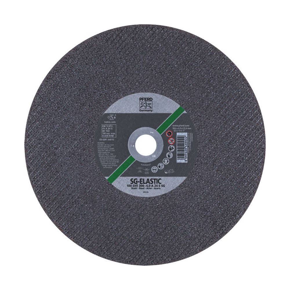 Wheel Cut Off Metal 300 X 4.0 X 25.4mm High Speed 6400rpm Pferd 303850 61329125