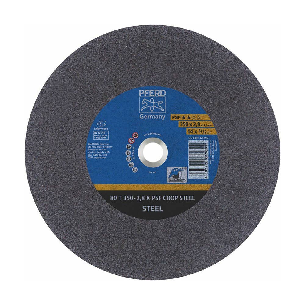 Wheel Cut Off Metal 350 x 2.8 x 25mm 80T A36K PSF Pferd 940001 66323574