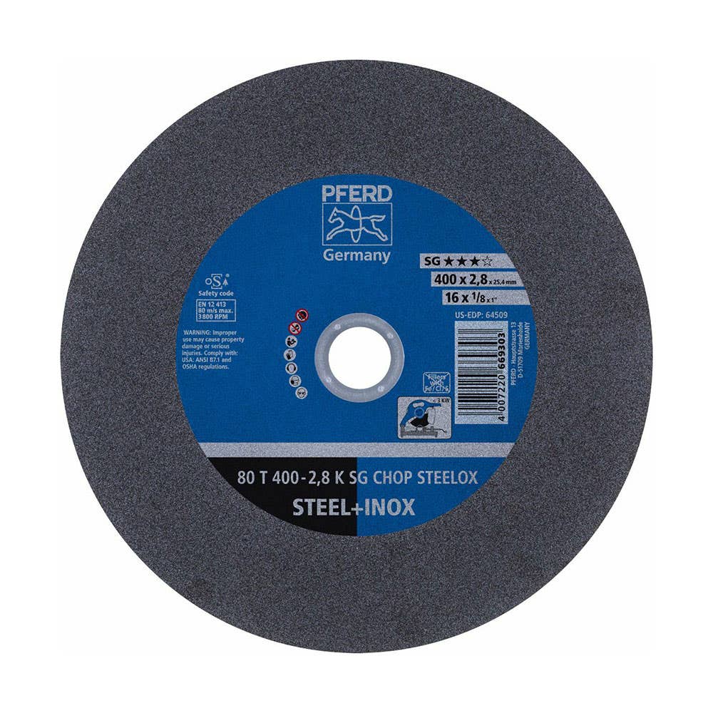 400mm Premium Stainless Steel Flat Chop Saw Disc 60021153 66324091