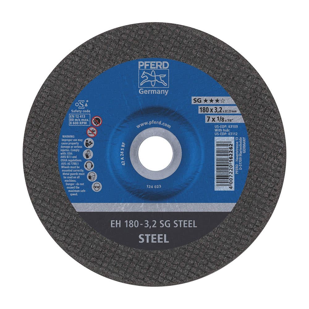 Wheel Cut Off Metal 178 X 3.2 X 22mm Raised Hub Notcher EH1782A24SG Pferd 92600033 61323222