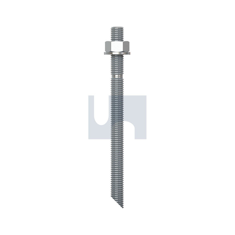 Stud Chem Anchor Kit(Flat Top) HDG Hec/Cl 8.8/Angle Point M24 300 - Pk 5_40088489_MCS88GCM240300