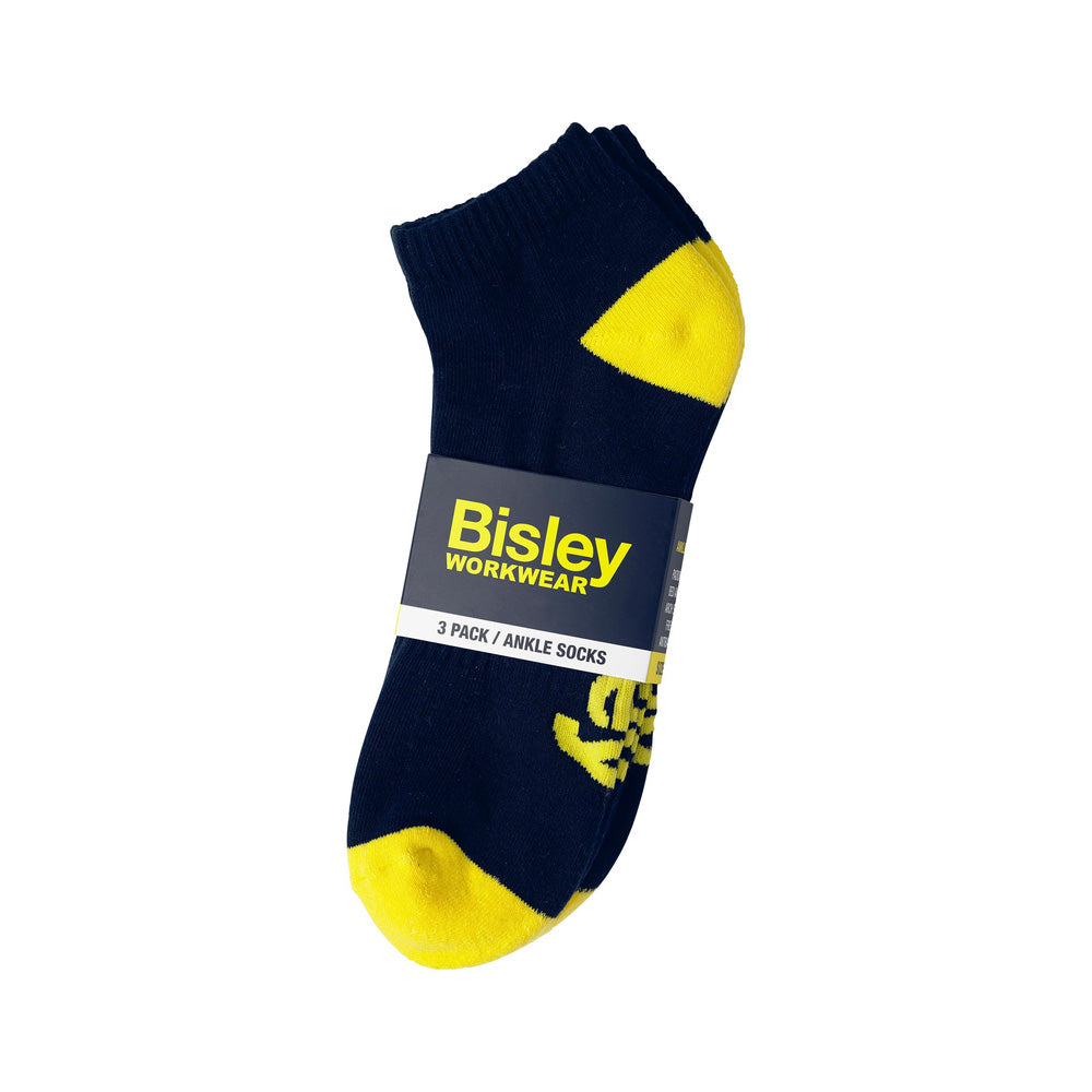 Socks Ankle Navy 11+ Bisley Pk 3_40009389_BSX7215_BTOE11+