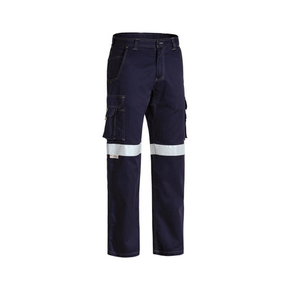 Pants Cargo 82R Navy Cotton Drill 190gsm Vent 3M Tape Bisley_36001894_BPC6431T_BPCTR82